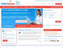 Tablet Screenshot of onlinetenders.co.ke
